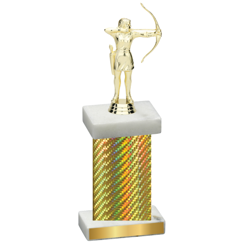 Single Gold Carbon Fiber Archery Trophy