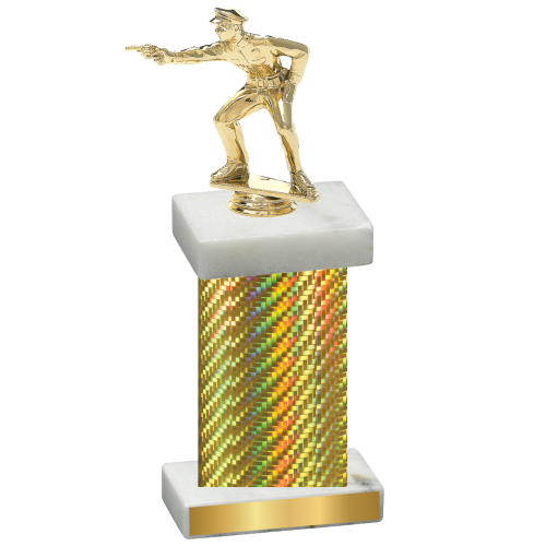 Single Gold Carbon Fiber Shooter Trophy