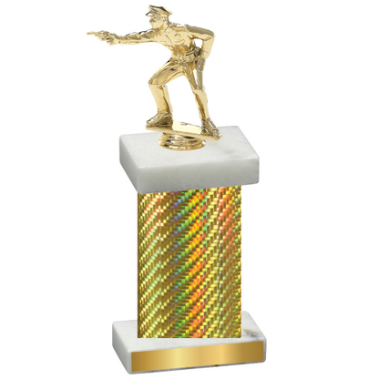 Single Gold Carbon Fiber Shooter Trophy