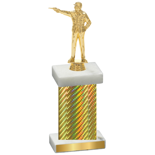 Single Gold Carbon Fiber Shooter Trophy