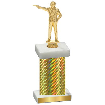 Single Gold Carbon Fiber Shooter Trophy