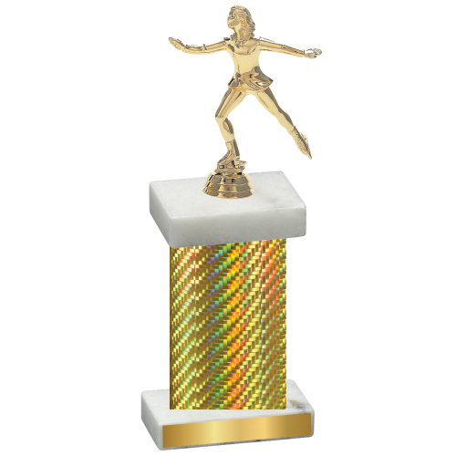 Single Gold Carbon Fiber Skater Trophy