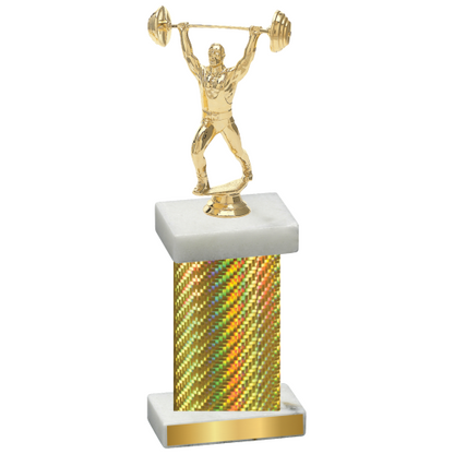 Single Gold Carbon Fiber Weights Trophy