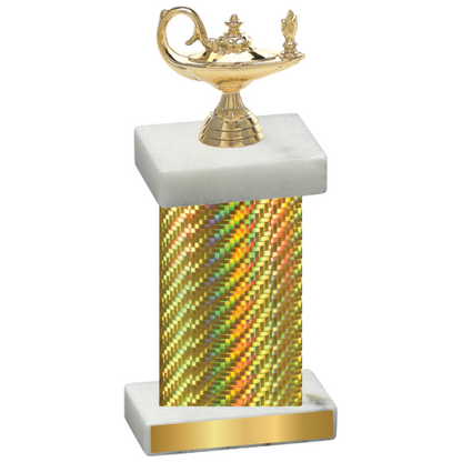 Single Gold Carbon Fiber Academics Trophy