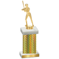 Single Gold Carbon Fiber Softball Trophy