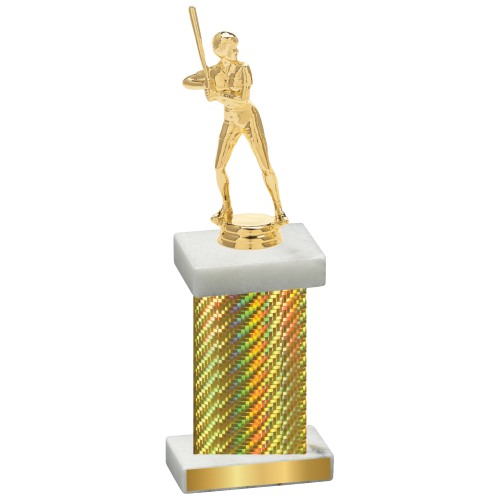 Single Gold Carbon Fiber Softball Trophy