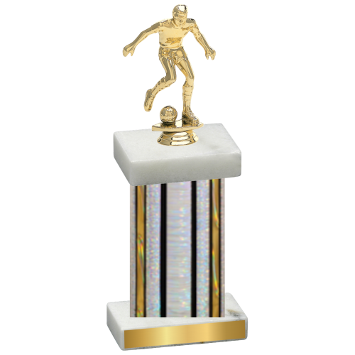 Single Silver Glacier Soccer Trophy