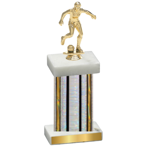 Single Silver Glacier Soccer Trophy