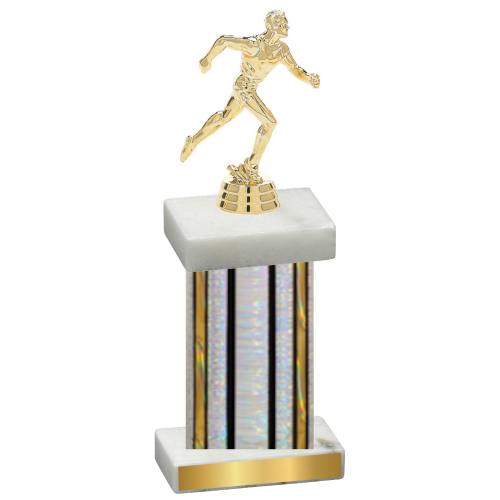 Single Silver Glacier Running Trophy