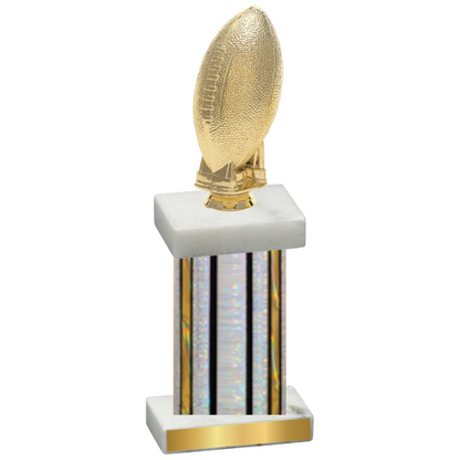 Single Silver Glacier Football Trophy