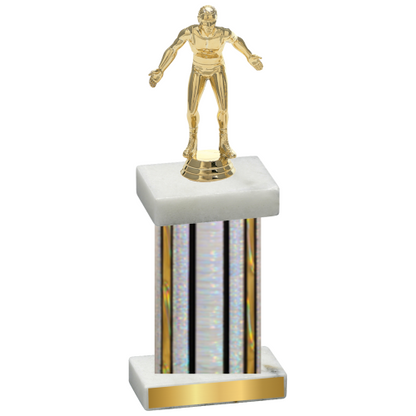 Single Silver Glacier Wrestling Trophy