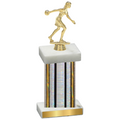 Single Silver Glacier Bowling Trophy