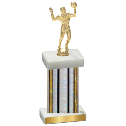 Single Silver Glacier Volleyball Trophy