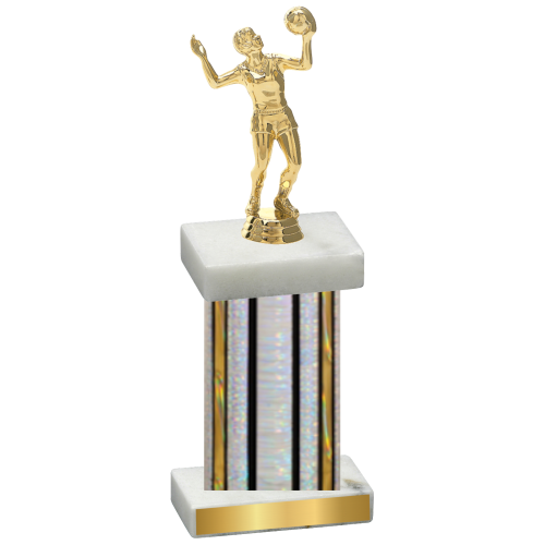 Single Silver Glacier Volleyball Trophy