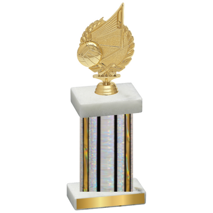 Single Silver Glacier Volleyball Trophy