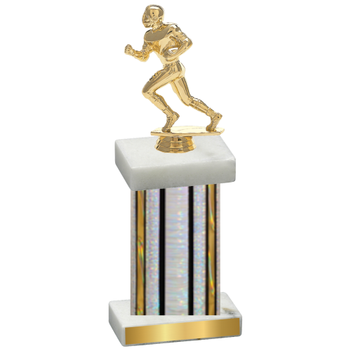 Single Silver Glacier Football Trophy