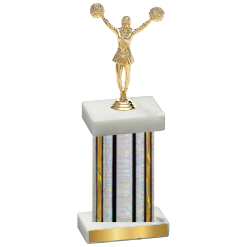 Single Silver Glacier Cheerleading Trophy