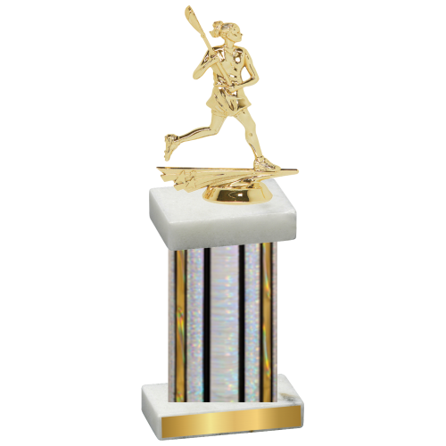 Single Silver Glacier Lacrosse Trophy