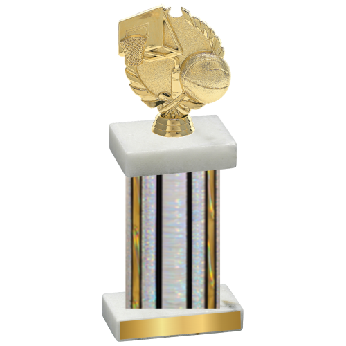 Single Silver Glacier Basketball Trophy