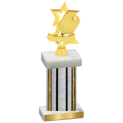 Single Silver Glacier Pickleball Trophy