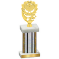 Single Silver Glacier Pickleball Trophy