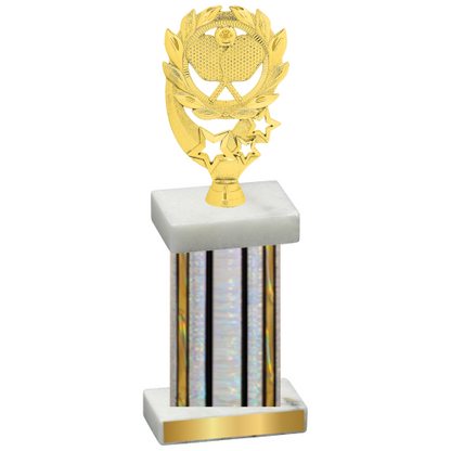 Single Silver Glacier Pickleball Trophy