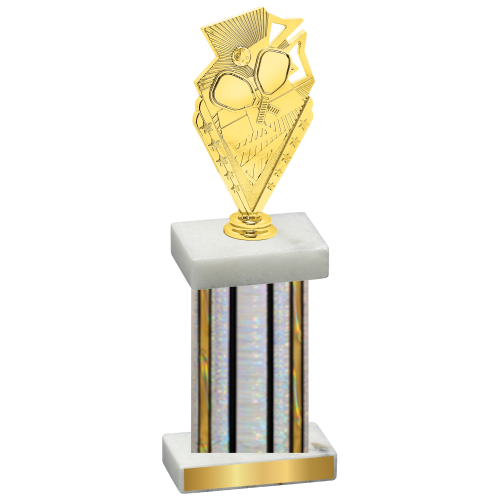 Single Silver Glacier Pickleball Trophy