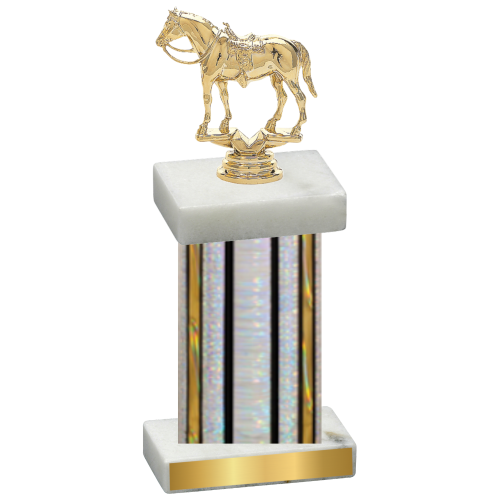 Single Silver Glacier Horses Trophy