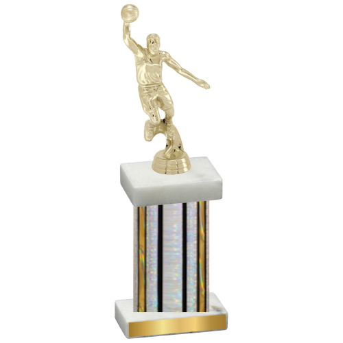 Single Silver Glacier Basketball Trophy