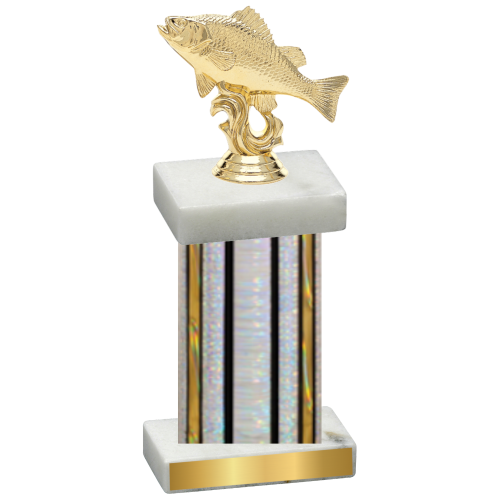 Single Silver Glacier Fishing Trophy