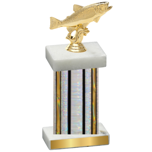 Single Silver Glacier Fishing Trophy