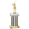 Single Silver Glacier Golf Trophy
