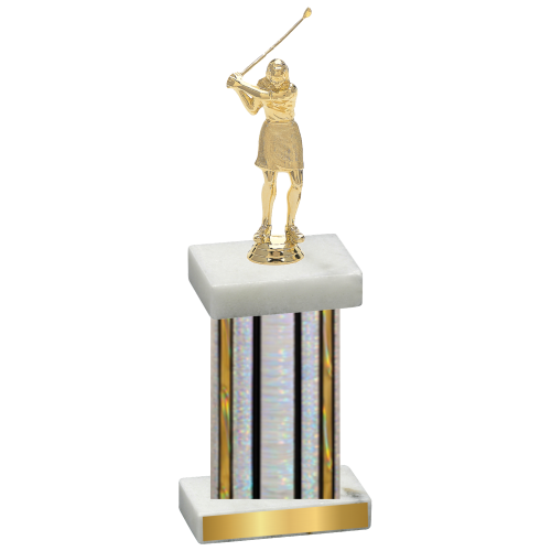 Single Silver Glacier Golf Trophy