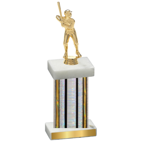 Single Silver Glacier Baseball Trophy