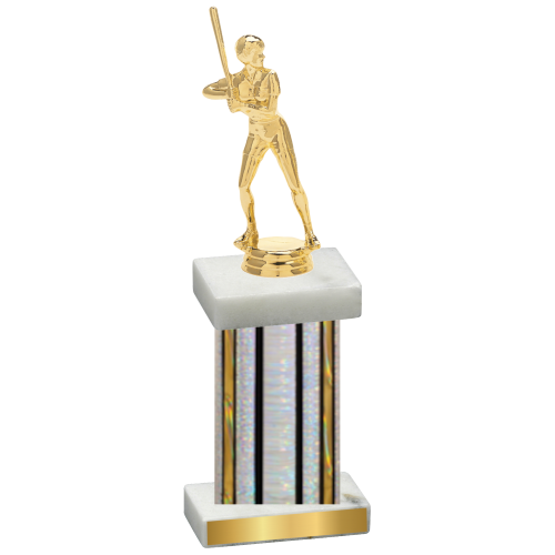 Single Silver Glacier Softball Trophy