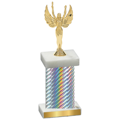 Single Silver Carbon Fiber Victory Trophy