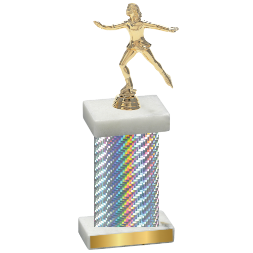 Single Silver Carbon Fiber Skater Trophy