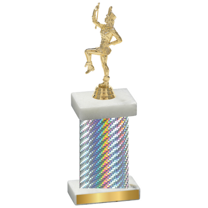 Single Silver Carbon Fiber Majorette Trophy