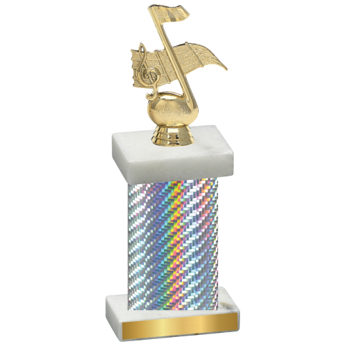 Single Silver Carbon Fiber Music Trophy