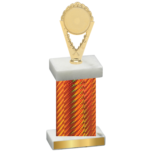 Single Orange Carbon Fiber Insert Trophy