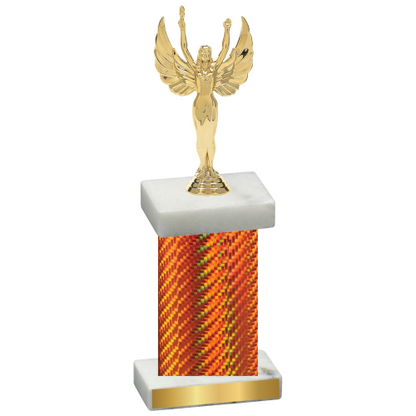 Single Orange Carbon Fiber Victory Trophy