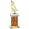 Single Orange Glacier Football Trophy
