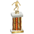 Single Orange Glacier Soccer Trophy