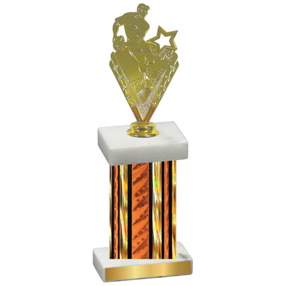 Single Orange Glacier Rugby Trophy