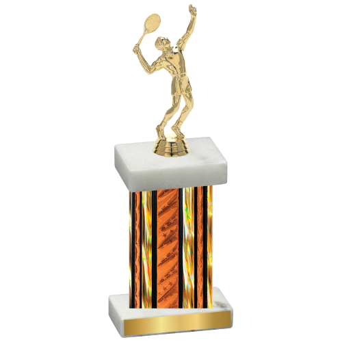 Single Orange Glacier Tennis Trophy