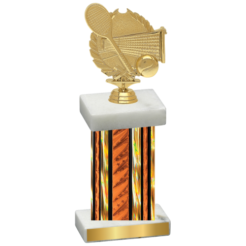 Single Orange Glacier Tennis Trophy