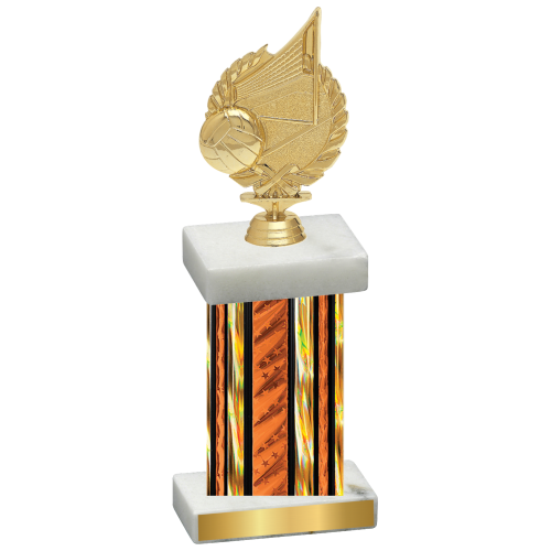 Single Orange Glacier Volleyball Trophy