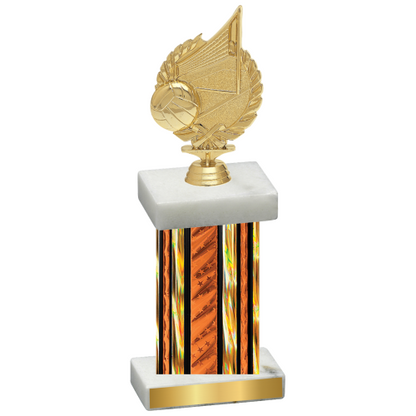 Single Orange Glacier Volleyball Trophy