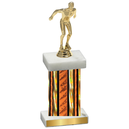 Single Orange Glacier Swimming Trophy