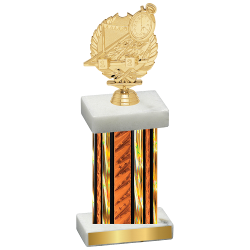 Single Orange Glacier Swimming Trophy